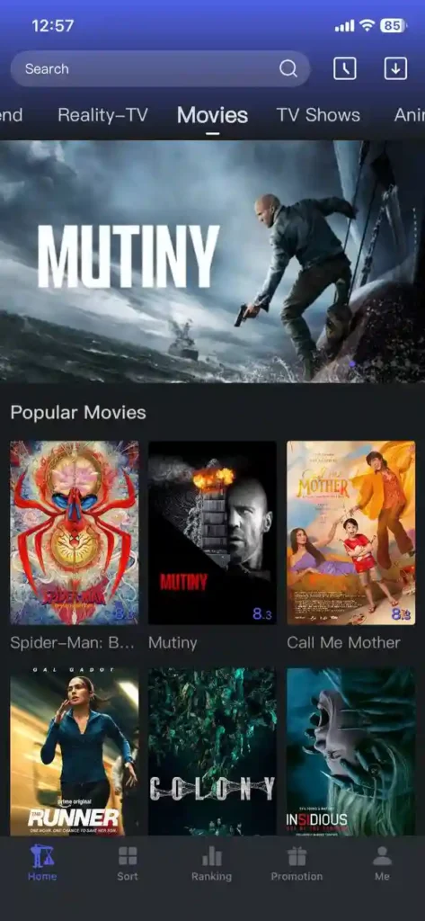 Manage Highrisers Movie App 3